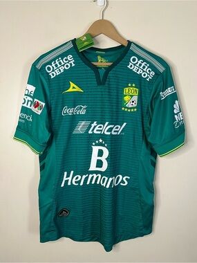 NWT 2015 2016 Pirma Club Leon FC Home Soccer Jersey Size M